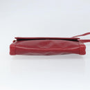 GUCCI Shoulder Bag Leather Red Gold Auth BA10436-5