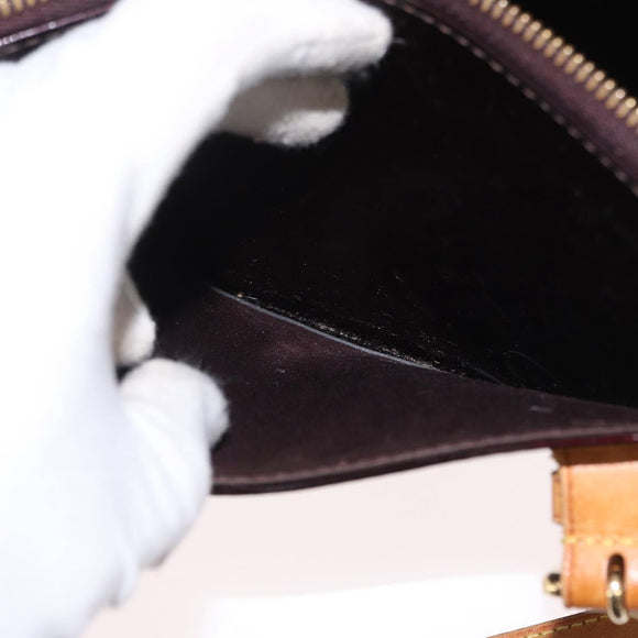 LOUIS VUITTON Monogram Vernis Rosewood Avenue Bag Amarante M93510 Auth BA10440