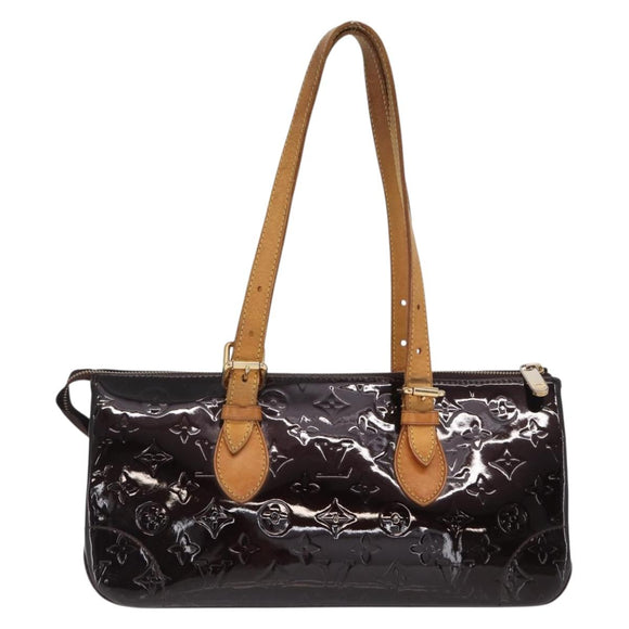 LOUIS VUITTON Monogram Vernis Rosewood Avenue Bag Amarante M93510 Auth BA10440