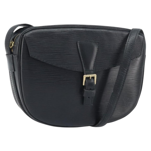 LOUIS VUITTON Epi Jeune Fille MM Shoulder Bag Black M52152 LV Auth BA10442