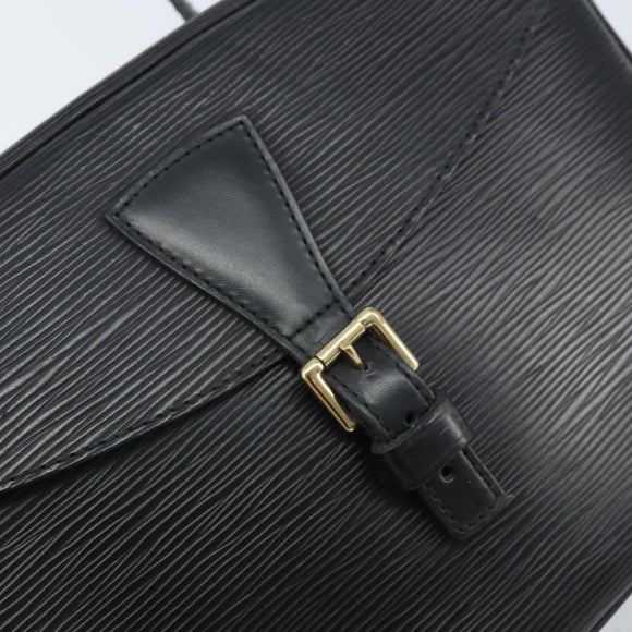 LOUIS VUITTON Epi Jeune Fille MM Shoulder Bag Black M52152 LV Auth BA10442