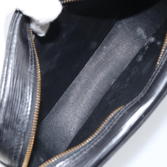 LOUIS VUITTON Epi Jeune Fille MM Shoulder Bag Black M52152 LV Auth BA10442