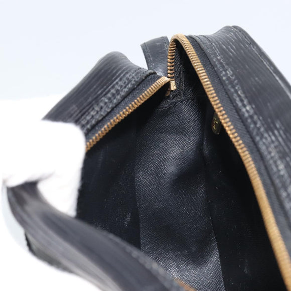 LOUIS VUITTON Epi Jeune Fille MM Shoulder Bag Black M52152 LV Auth BA10442