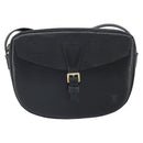 LOUIS VUITTON Epi Jeune Fille MM Shoulder Bag Black M52152 LV Auth BA10442-13