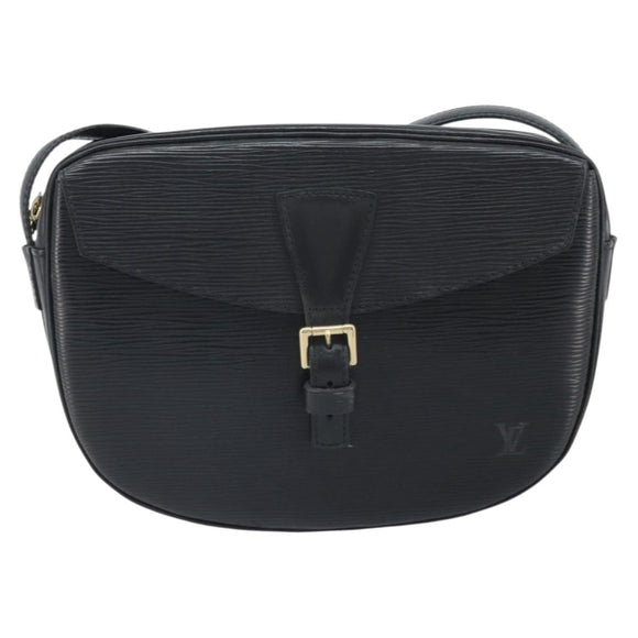 LOUIS VUITTON Epi Jeune Fille MM Shoulder Bag Black M52152 LV Auth BA10442