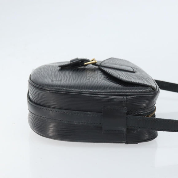 LOUIS VUITTON Epi Jeune Fille MM Shoulder Bag Black M52152 LV Auth BA10442