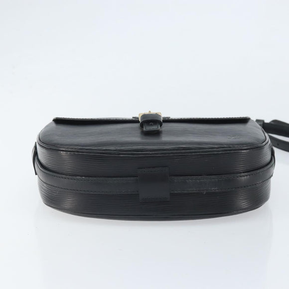 LOUIS VUITTON Epi Jeune Fille MM Shoulder Bag Black M52152 LV Auth BA10442