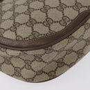 GUCCI GG Supreme Web Sherry Line Bag PVC Beige Gold 10 02 056 Auth BA10446-9