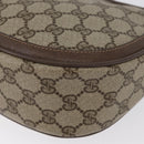 GUCCI GG Supreme Web Sherry Line Bag PVC Beige Gold 10 02 056 Auth BA10446-14