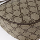 GUCCI GG Supreme Web Sherry Line Bag PVC Beige Gold 10 02 056 Auth BA10446-15