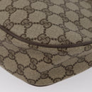 GUCCI GG Supreme Web Sherry Line Bag PVC Beige Gold 10 02 056 Auth BA10446-16