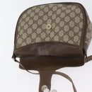 GUCCI GG Supreme Web Sherry Line Bag PVC Beige Gold 10 02 056 Auth BA10446-10