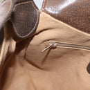 GUCCI GG Supreme Web Sherry Line Bag PVC Beige Gold 10 02 056 Auth BA10446-21