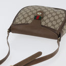 GUCCI GG Supreme Web Sherry Line Bag PVC Beige Gold 10 02 056 Auth BA10446-6
