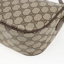GUCCI GG Supreme Web Sherry Line Bag PVC Beige Gold 89 02 032 Auth BA10447-12