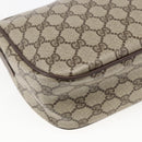 GUCCI GG Supreme Web Sherry Line Bag PVC Beige Gold 89 02 032 Auth BA10447-13