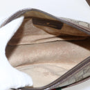 GUCCI GG Supreme Web Sherry Line Bag PVC Beige Gold 89 02 032 Auth BA10447-17