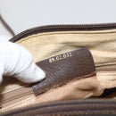 GUCCI GG Supreme Web Sherry Line Bag PVC Beige Gold 89 02 032 Auth BA10447-23