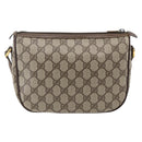 GUCCI GG Supreme Web Sherry Line Bag PVC Beige Gold 89 02 032 Auth BA10447-3