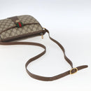 GUCCI GG Supreme Web Sherry Line Bag PVC Beige Gold 89 02 032 Auth BA10447-7