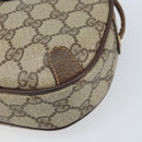 GUCCI GG Supreme Web Sherry Line Bag PVC Beige Gold 89 02 066 Auth BA10448-10