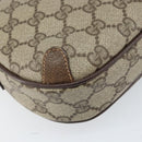 GUCCI GG Supreme Web Sherry Line Bag PVC Beige Gold 89 02 066 Auth BA10448-13