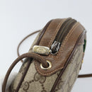 GUCCI GG Supreme Web Sherry Line Bag PVC Beige Gold 89 02 066 Auth BA10448-15