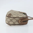 GUCCI GG Supreme Web Sherry Line Bag PVC Beige Gold 89 02 066 Auth BA10448-4