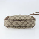 GUCCI GG Supreme Web Sherry Line Bag PVC Beige Gold 89 02 066 Auth BA10448-9