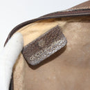 GUCCI GG Supreme Web Sherry Line Clutch Bag PVC Beige Gold Auth BA10450-13