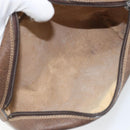 GUCCI GG Supreme Web Sherry Line Clutch Bag PVC Beige Gold Auth BA10450-14