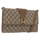 GUCCI GG Supreme Shoulder Bag PVC Beige Gold 904 02 050 Auth BA10453-1