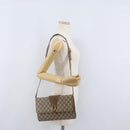 GUCCI GG Supreme Shoulder Bag PVC Beige Gold 904 02 050 Auth BA10453-23