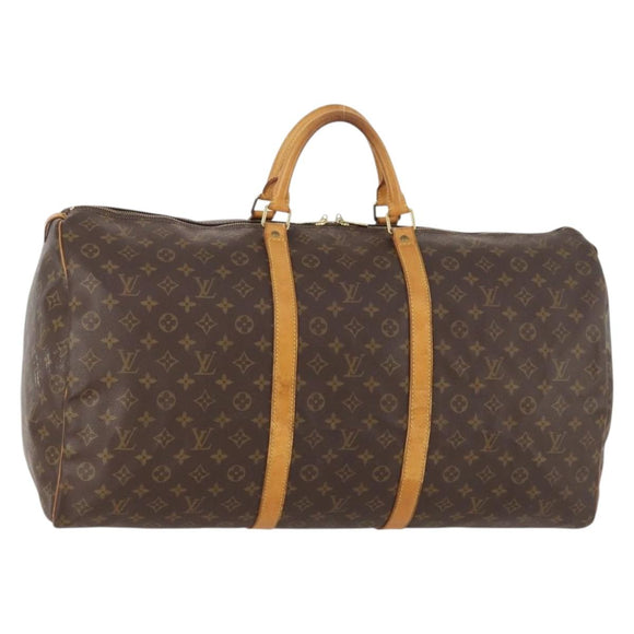 LOUIS VUITTON Monogram Keepall 60 Boston Bag M41422 LV Auth BA10455