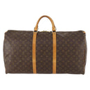 LOUIS VUITTON Monogram Keepall 60 Boston Bag M41422 LV Auth BA10455-2