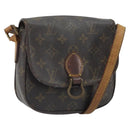 LOUIS VUITTON Monogram Saint Cloud PM Shoulder Bag M51244 LV Auth BA10464-1