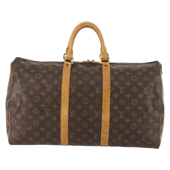 LOUIS VUITTON Monogram Keepall 50 Boston Tasche M41426 LV Auth BA10469