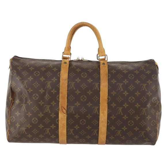 LOUIS VUITTON Monogram Keepall 50 Boston Tasche M41426 LV Auth BA10469
