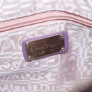 Salvatore Ferragamo Handtas Lakleer Paars Zilver Auth BA10471-19
