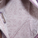 Salvatore Ferragamo Handtas Lakleer Paars Zilver Auth BA10471-11