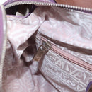 Salvatore Ferragamo Handtas Lakleer Paars Zilver Auth BA10471-22