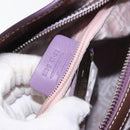Salvatore Ferragamo Handtas Lakleer Paars Zilver Auth BA10471-12