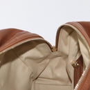 Jimmy Choo Hand Bag Leather Brown Gold Auth BA10473-19
