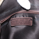 SAINT LAURENT Hand Bag Leather Brown Gold 156465 Auth BA10476-17