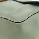 Chloe Chain Shoulder Bag Leather Light Blue Gold Auth BA10477V-13