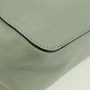 Chloe Chain Shoulder Bag Leather Light Blue Gold Auth BA10477V-14