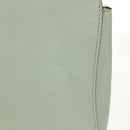 Chloe Chain Shoulder Bag Leather Light Blue Gold Auth BA10477V-4