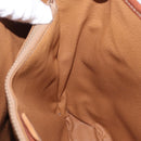 CELINE Macadam Canvas Draagtas PVC Leer Bruin Goud Auth BA10478-24