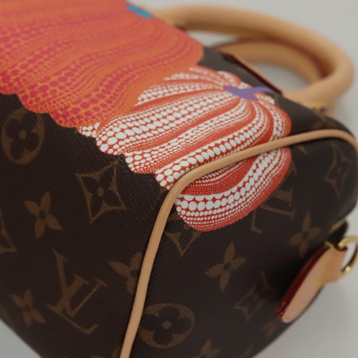 LOUIS VUITTON Pumpkin Yayoi Kusama Speedy Bandouliere 20