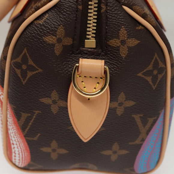 LOUIS VUITTON Pumpkin Yayoi Kusama Speedy Bandouliere 20 M46469 Auth BA1047SM